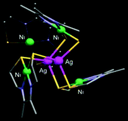 Graphical abstract: Novel aggregation of [Ni(thiolato)2(amine)2]-type square planes assisted by silver(i) ions