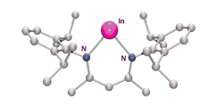 Graphical abstract: A mononuclear indium(i) carbene analogue