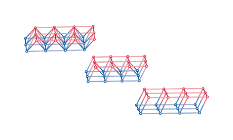 Graphical abstract: Unprecedented bilayer topologies in 5- and 6-connected framework polymers