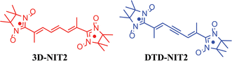Graphical abstract: Intramolecular exchange interactions in non-aromatic bis-nitronyl-nitroxides