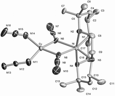 Graphical abstract: Ferromagnetic coupling and thermochromism in [Ni(rac-CTH)(µ1,1-N3)2Cu(N3)2], the first end-on azido-bridged bimetallic complex