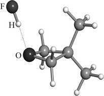 Graphical abstract: Intermolecular hydrogen bond in molecules with large amplitude motions: rotational spectrum of the complex 3,3-dimethyloxetane⋯hydrogen fluoride