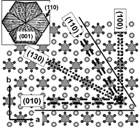 Graphical abstract: Stabilities of crystal faces of aragonite (CaCO3) compared by atomic force microscopic observation of facet formation processes in aqueous acetic acid