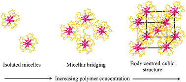 Graphical abstract: Structure and rheology of aqueous micellar solutions and gels formed from an associative poly(oxybutylene)–poly(oxyethylene)–poly(oxybutylene) triblock copolymer