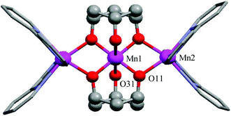 Graphical abstract: Synthesis, structure and magnetic properties of a trinuclear [MniiiMnii2] single-molecule magnet