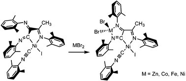 Graphical abstract: Monometallic and heterobimetallic azanickellacycles as ethylene polymerization catalysts