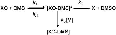 Graphical abstract: Kinetics study of the reaction of iodine monoxide radicals with dimethyl sulfide