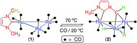 Graphical abstract: Easy activation of two C–H bonds of an N-heterocyclic carbene N-methyl group