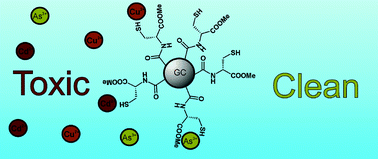 Graphical abstract: Cysteine methyl ester modified glassy carbon spheres for removal of toxic heavy metals from aqueous media