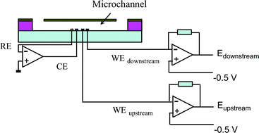 Graphical abstract: Micro flow sensor based on two closely spaced amperometric sensors