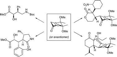 Graphical abstract: Michael, Michael–aldol and Michael–Michael reactions of enolate equivalents of butane-2,3-diacetal protected glycolic acid derivatives