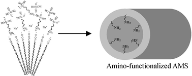 Graphical abstract: Amino-functionalized mesoporous silica synthesized by an anionic surfactant templating route