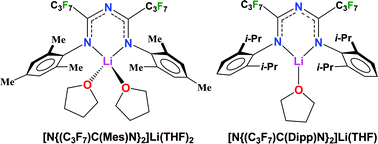 Graphical abstract: Monomeric lithium triazapentadienyl complexes