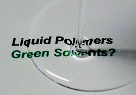 Graphical abstract: Liquid polymers as solvents for catalytic reductions