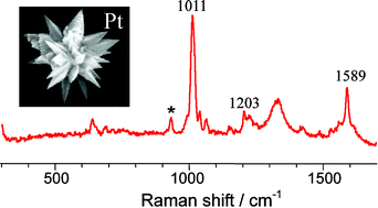 Graphical abstract: Electrochemical preparation of platinum nanothorn assemblies with high surface enhanced Raman scattering activity