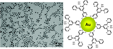 Graphical abstract: Gold nanocomposites with rigid fully conjugated heteroditopic ligands shell as nanobuilding blocks for coordination chemistry