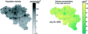 Graphical abstract: Spatial interpolation of ambient ozone concentrations from sparse monitoring points in Belgium