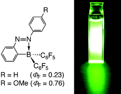Graphical abstract: Synthesis of the most intensely fluorescent azobenzene by utilizing the B–N interaction