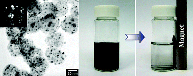 Graphical abstract: Nitrogen-doped magnetic carbon nanoparticles as catalyst supports for efficient recovery and recycling