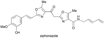 Graphical abstract: The total synthesis of siphonazole, a structurally unusual bis-oxazole natural product