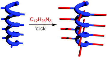 Graphical abstract: Synthesis, characterisation and chiroptical properties of ‘click’able polyisocyanopeptides