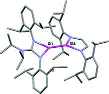 Graphical abstract: Synthesis and characterisation of zinc gallyl complexes: First structural elucidations of Zn–Ga bonds