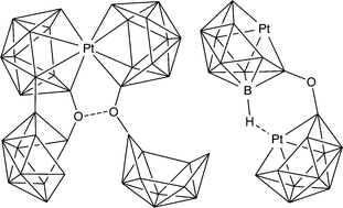 Graphical abstract: Macropolyhedral boron-containing cluster chemistry. Novel intercluster linkages from the reaction of [Pt(cod)Cl2] and [PtMe2(PMe2Ph)2] with 6,6′-(B10H13)2O