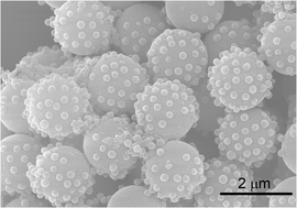 Graphical abstract: Synthesis of raspberry-like particles using polyelectrolyte multilayer-coated particles