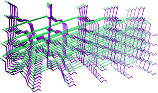 Graphical abstract: A one-dimensional copper(ii) coordination polymer containing [Fe(pytpy)2]2+ (pytpy = 4′-(4-pyridyl)-2,2′:6′,2″-terpyridine) as an expanded 4,4′-bipyridine ligand: a hydrogen-bonded network penetrated by rod-like polymers