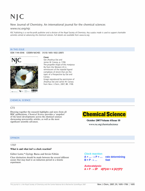 Contents and Chemical Science
