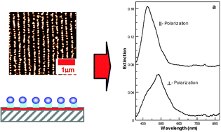 Graphical abstract: Fabrication of optically active flexible polymer films with embedded chain-like arrays of silver nanoparticles