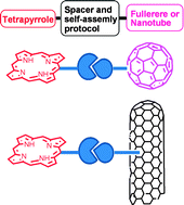 Graphical abstract: Self-assembled tetrapyrrole–fullerene and tetrapyrrole–carbon nanotube donor–acceptor hybrids for light induced electron transfer applications