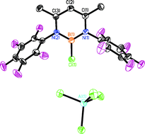 Graphical abstract: Synthesis and structures of boron dihalides supported by the C6F5-substituted β-diketiminate ligand [HC(CMe)2(NC6F5)2]−