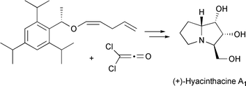 Graphical abstract: Approach to the hyacinthacines: first non-chiral pool synthesis of (+)-hyacinthacine A1