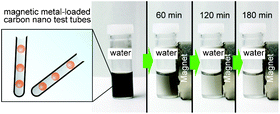 Graphical abstract: Template synthesis of water-dispersible and magnetically responsive carbon nano test tubes