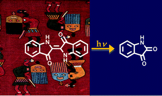 Graphical abstract: A photochemical study on the blue dye indigo: from solution to ancient Andean textiles