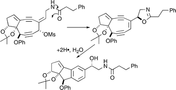 Graphical abstract: Internal amide-triggered cycloaromatization of maduropeptin-like nine-membered enediyne