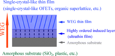 Graphical abstract: Weak epitaxy growth of organic semiconductor thin films