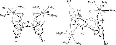 Graphical abstract: p-tert-Butyltetrathiatetramercaptocalix[4]arene as a sulfur-rich platform for molybdenum, tungsten and nickel