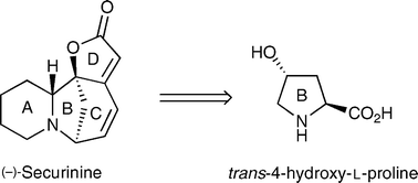 Graphical abstract: The asymmetric total synthesis of (−)-securinine