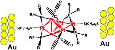 Graphical abstract: A molecular wire incorporating a robust hexanuclear platinum cluster
