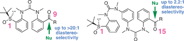 Graphical abstract: Relaying stereochemistry through aromatic ureas: 1,9 and 1,15 remote stereocontrol