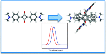 Graphical abstract: Spectral properties of self-assembled squaraine–tetralactam: a theoretical assessment