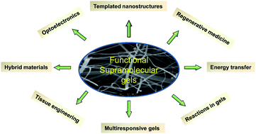 Graphical abstract: Supramolecular gels ‘in action’