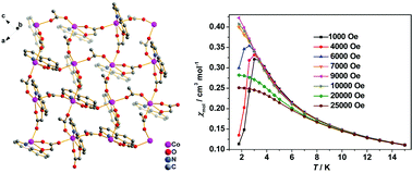 Graphical abstract: Spin canting and/or metamagnetic behaviours of four isostructural grid-type coordination networks