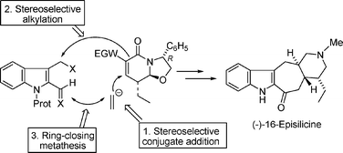 Graphical abstract: Enantioselective total synthesis of the indole alkaloid 16-episilicine