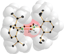 Graphical abstract: Convenient synthesis and crystal structure of a monomeric zinc hydride complex with a three-coordinate metal center