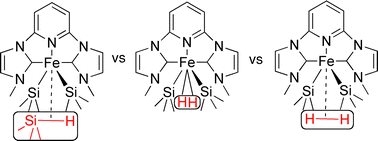 Graphical abstract: Reactions of ‘pincer’ pyridine dicarbene complexes of Fe(0) with silanes