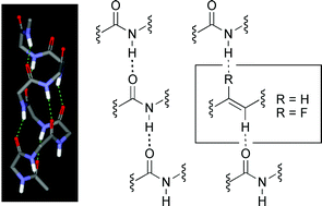 Graphical abstract: Peptide bond mimicry by (E)-alkene and (Z)-fluoroalkene peptide isosteres: synthesis and bioevaluation of α-helical anti-HIV peptide analogues