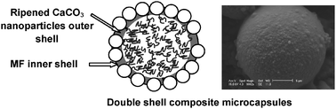 Graphical abstract: Organic–inorganic double shell composite microcapsules